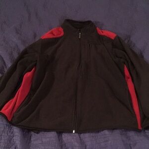 Athletech Men's Performance Jacket in Black and Red